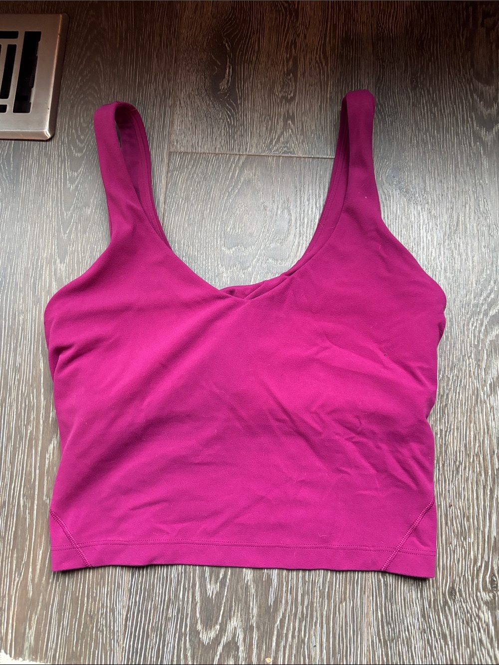 lululemon athletica Fuchsia Scoop Neck Crop Tank
